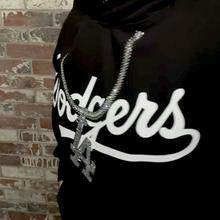 Load image into Gallery viewer, Dodgers Championship Drip Hoodie – Custom Rhinestone Chain Edition
