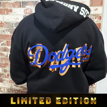 Load image into Gallery viewer, Los Angeles Dodgers World Series Champion GOLD Text Hoodie
